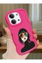 Redmi 15C 5g Compatible Case Camera Protector Red Silicone Couple Phone Case Girl Pattern