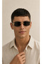 Kaus- Men's Sunglasses Uv 400 Sun Protection Eşref Single Black New Season Case and Cloth Gift - 5