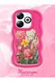 Infinix Hot 40I Compatible Case Camera Protector Red Silicone Couple Phone Case Floral Pattern - 2