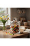 M.E.W Crystal Glass Candy Pot with Lid - 10.5×14.5 cm - 3