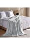 Orynn Solid Sherpa Blanket 150x200cm - Silver Grey