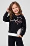 Girl's Tracksuit Set with Wide Legs, 3 Pieces - 4
