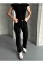 Women's Black High Waist Mom Jean Pants Stretchable