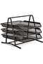 Hi-Range Desk Deposit Tray 3 Layer A4 Metal tray Office Desk Organiser Paper