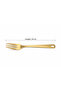 Stainless Steel Serving Fork 24 cm – Gold - 2
