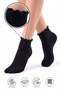 Bamboo Women's Black Ruffled Booties Seamless Premium Socks 2-Pack - 2