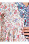 All Over Printed Jalabiya At Neck And Sleeve Hem - 3