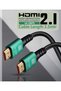 HDMI 8K - 4K Cable (1.5M) 48Gbps High Speed HDMI 8K 2.1V Connectors, Ultra HD, HDR Video, ARC Support HDTV 8K - 4K - 2K - 1440P - 1080P Compatible - Green - 4