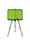 Scaffolding Soccer Tactic Board 60 x 40 cm Magnetic Coaching Board with Adjustable Tripod Stand