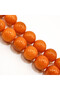 Premium Heated Baltic Amber Rosary 33 Beads 17mm Vibrant Orange Prayer Beads Tasbih 107g Red Silk Tassel - 4