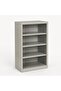Heavy-Duty 4-Shelf Metal Storage Cabinet – 90cm Steel Bookcase for Home & Office, Adjustable Shelving Unit, Industrial Grey Open Shelf Organizer (60 x 40 x 90 cm) - 3