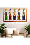 Wall Decor Metal Musician Doll Panel – Handcrafted Iron Wall Art (L:32'' X H:18'') - 2