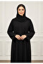 Elegant Midnight Noir Abaya-902 - 3