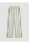 Beige Elastic Waist Women's Sports Sweatpants - 5
