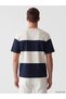 Petrol Crew Neck Color Blocked Men's T-Shirt - 4