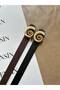 2-Pack Lime Gold Seashell Buckle Belt Waist Belt Jacket Belt Dress Belt Trouser Belt