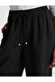 Black Loose Fit Linen Trousers 50321294-Vr046 - 6