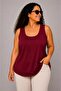 Women's Plus Size Casual Blouse - Square Neck Ribbed Tank Top