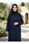 Standard Ferace with Zippered Cuffs and Pockets, with Sequin Detail, Loose Cut, Can Be Weared in Sizes 40-48. - 2