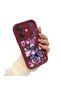 Oppo A3X 5g Compatible Case Camera Protector Burgundy Silicone Couple Phone Case Butterfly Pattern - 2