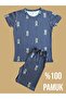 100% Cotton Children's Shorts Set # Printed Children's Shorts Set # Striped Patternlitakım # Laundry Room