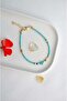 Blue Glass Evil Eye Beaded Colorful Bead Bracelet Water Resistant - 2
