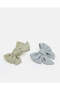 Girls Green And Blue Bow Hair Clips 2 Pieces - 2