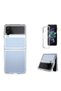Galaxy Z Flip 4 Case Ultra Thin Non-Yellowing Hard Mica Camera Raised Senk - 3