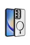 Galaxy A35 Case with Camera Stand, Magsafe Supported, Transparent Back, Silicone Senk - 2