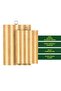 2Pack Bamboo Wood Cutting Chopping Set Serving Board with Stainless Steel Handle Suitable for Meat, Vegetables and Cheese-2 Size - 5