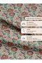 100% Cotton Satin Fabric 100X155 cm Cream Background Color Flower Patterned Decorative Patchwork Fabric - 5