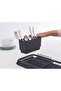 117268 Compact Dish Drying Rack with Draining Tray, Dark Grey - 5