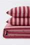 Striped Double Duvet Cover Set |   Cotton |   200X220 cm Duvet Cover, 2 Pieces 50X70 cm Pillowcases |   Stylish and Elegant - 3