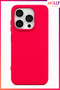 Neon Pink Liquid Velvet Matte Silicone Case for iPhone 14 Pro