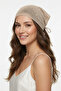 Women's Beige Knitted Bandana Triangle Mesh Hair Band Gift Bohemian Accessory - 4