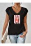 Women's Mix Printed V-Neck Sleeveless Regular Fit Comfortable T-Shirt