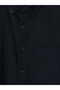 Ozmarka New Season Navy Blue Regular Fit Men's Shirt - 6