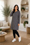 Women's Tunic Dress - Comfortable Fit - Plus Size - Patterned - Oversized - Viscose - 2