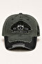 Men's Vintage Khaki Baseball Cap Adjustable Vintage Cotton Cap - 3