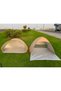 Portable Pop Up Beach Tent UV Protection Outdoor Camping Sun Shelter 135×180×135cm Beige - 3