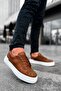 Zrc169 High Quality Thick Sole Lace-Up Men's Sneaker Brown - 3