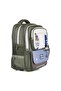 Set of 3 Primary School School Bag Backpack Set with Nutrition Pencil Holder Khaki 1816 - 3