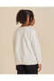 Girls Cream New York Glitter Varsity Print Sweatshirt - 3