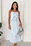 Women's Strappy Bow Detailed Midi Dress - 6