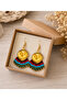Handmade Owl Figured Macrame Earrings – Bohemian Ethnic Design Women's Earrings Gift - 3