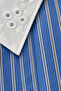 Striped Belted Blue Giy Çık 0337 with Button Detail - 4