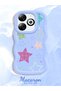 Infinix Hot 40I Compatible Case Camera Protector Blue Silicone Couple Phone Case Star Pattern - 2