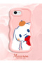 iPhone 6S Plus Compatible Case Camera Protector Pink Silicone Couple Phone Case Stripe Pattern - 2