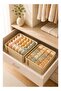SOTEN 2 Pcs Underwear Sock Bra Organizer Drawer Storage Box Set, Foldable Closet Storage Divider Closet Drawer Organizer for Bras, Panties, Socks & Underwear, Stackable Washable Fabric Storage Bins St - 2