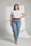 Plus Size Burgundy Women's Leather Belt with Ring and Chain Detail - 2